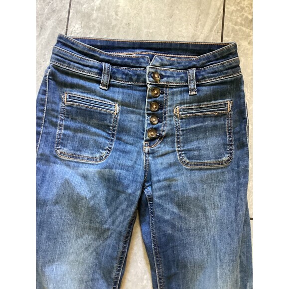 Pilcro Women's High Rise Blue Jeans - Picture 2 of 5